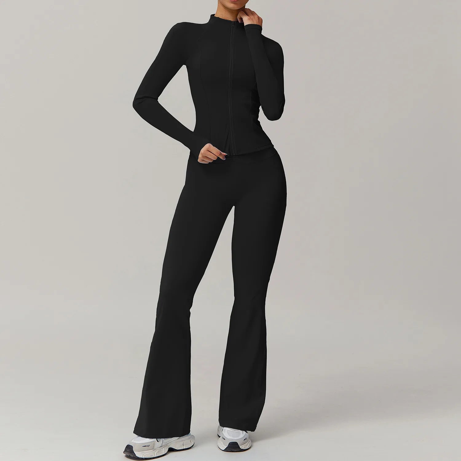Pump N Fit 2-Piece Zipper Yoga Suit