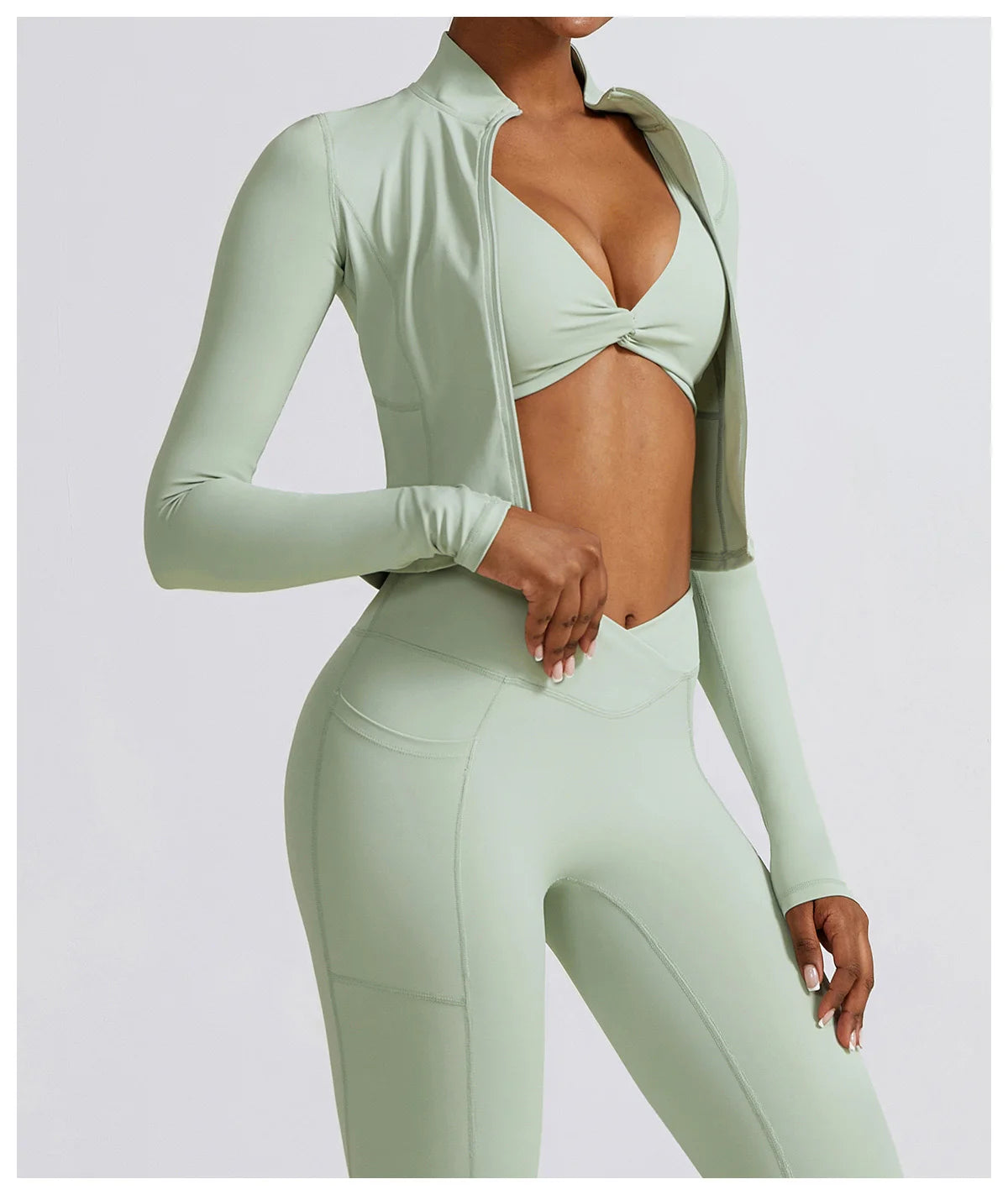 Pump N Fit Women's Full Zip-Up Yoga Jacket