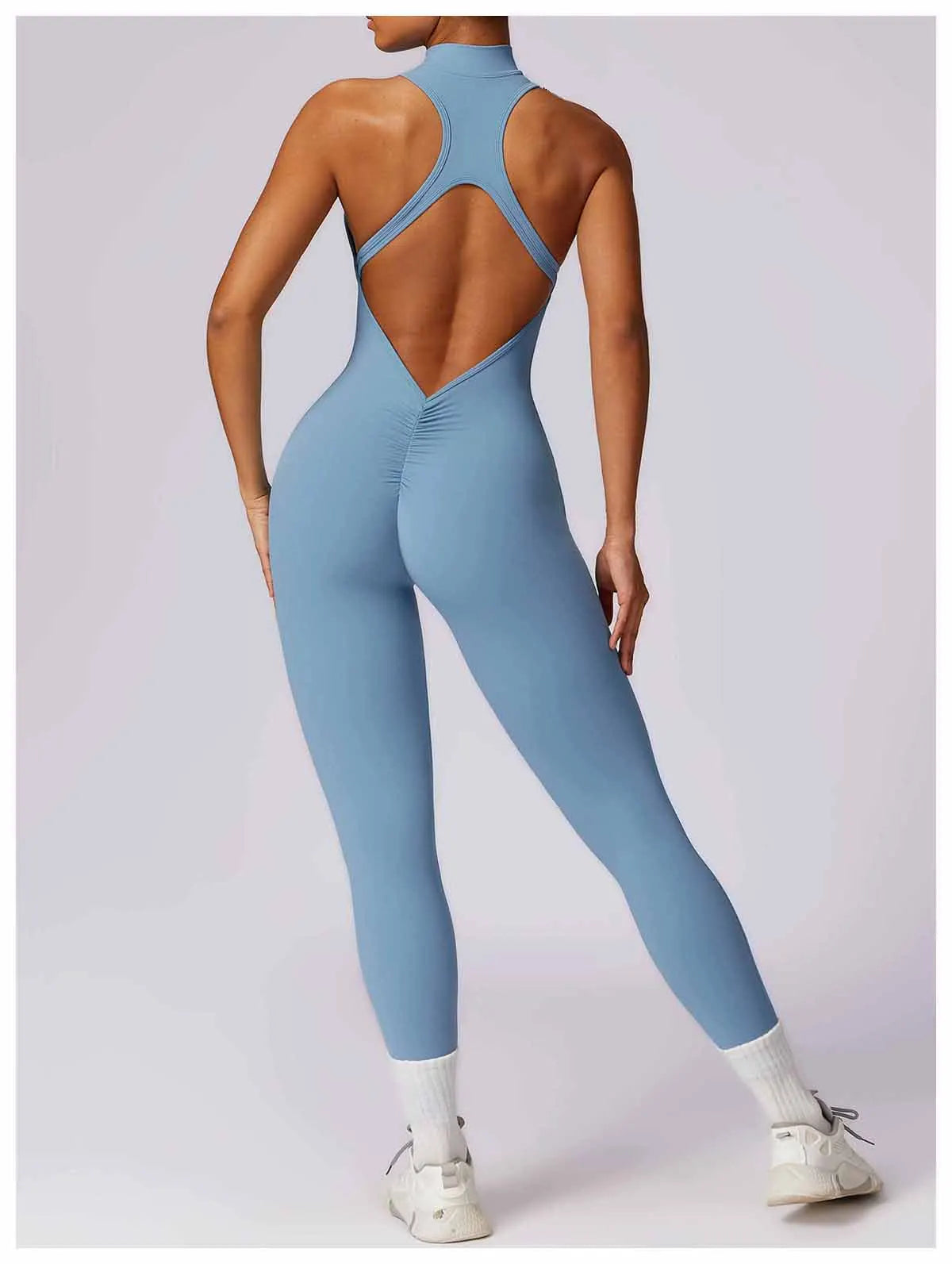 Pump N Fit β V-Back One-Piece Sports Jumpsuit