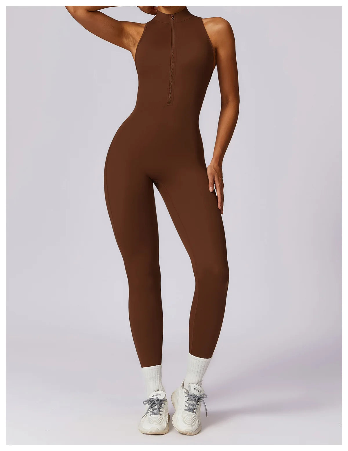 Pump N Fit β V-Back One-Piece Sports Jumpsuit