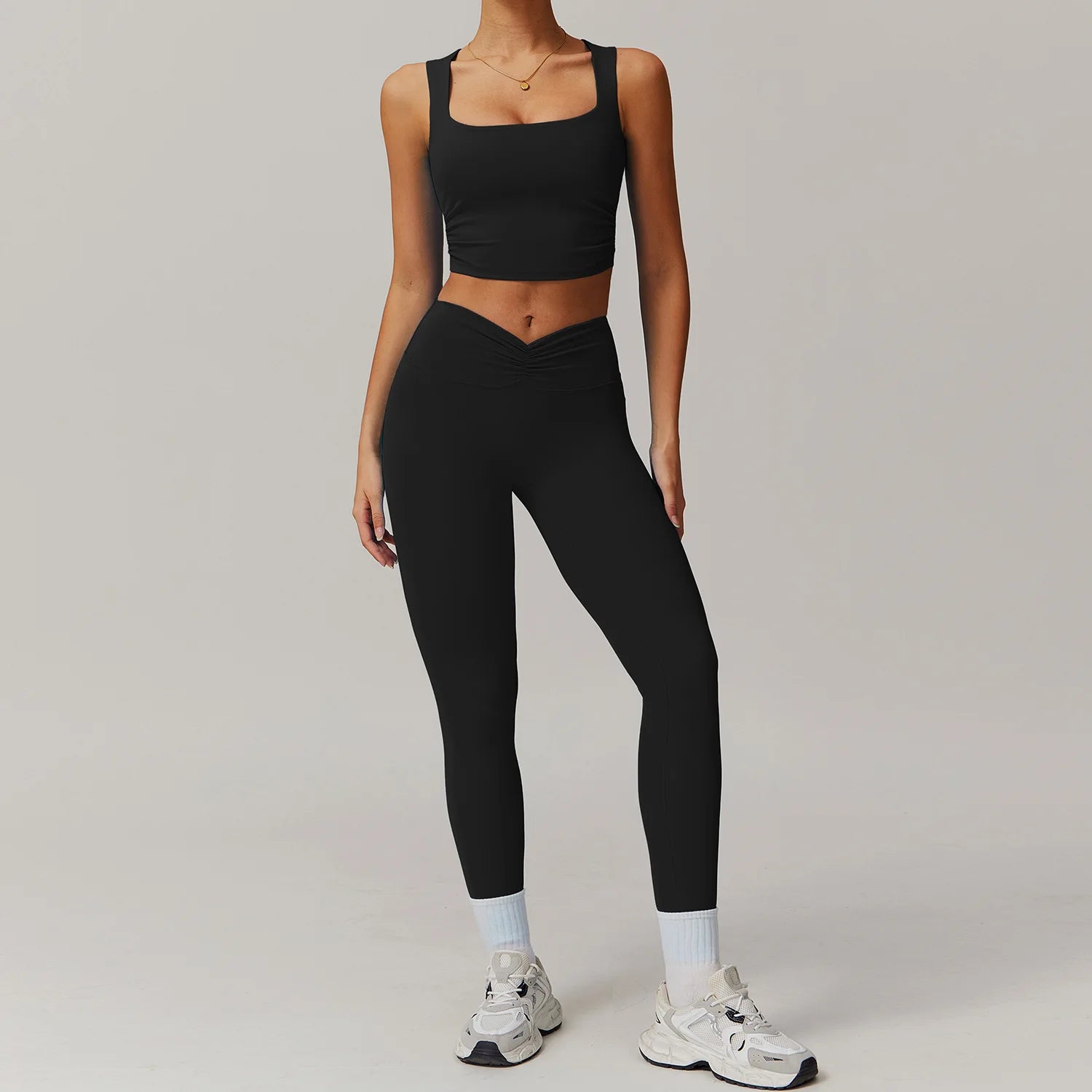 Pump N Fit 2-Piece Zipper Yoga Suit