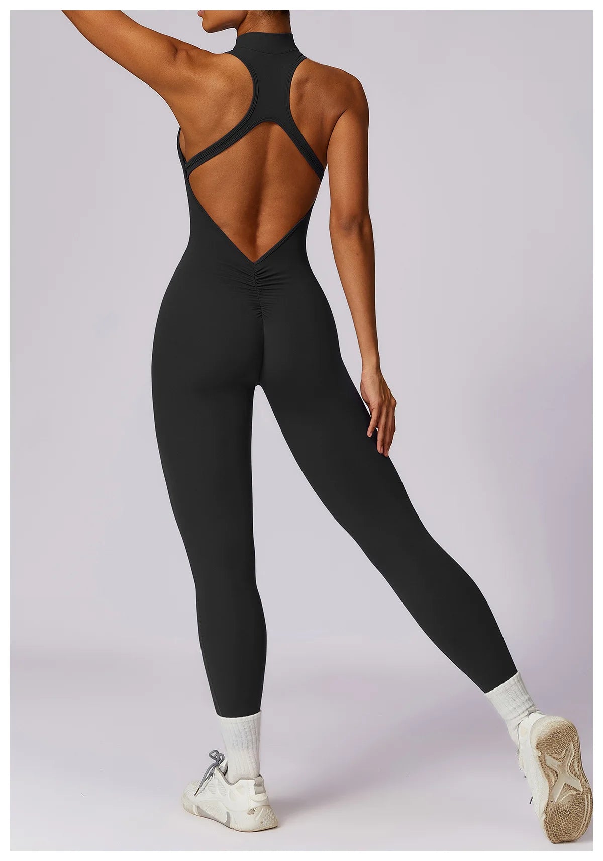Pump N Fit β V-Back One-Piece Sports Jumpsuit