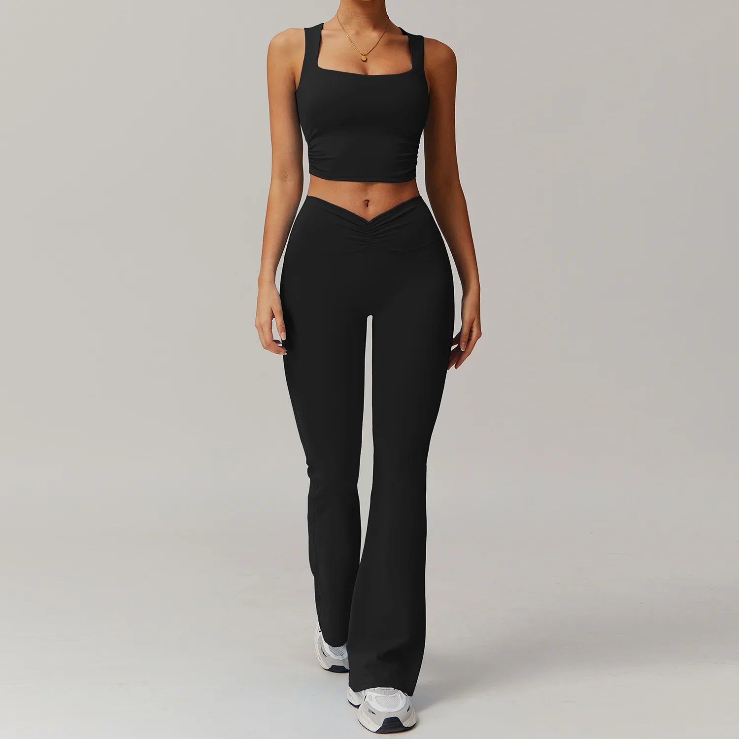 Pump N Fit 2-Piece Zipper Yoga Suit