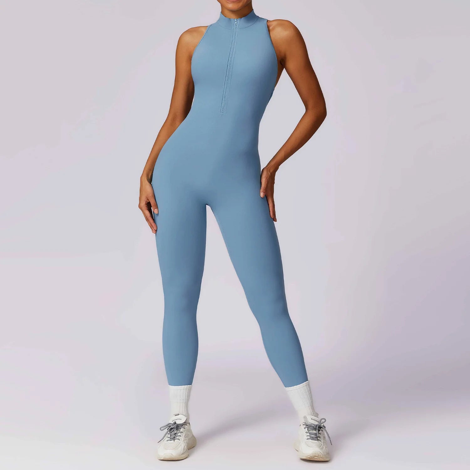 Pump N Fit – V-Back One-Piece Sports Jumpsuit