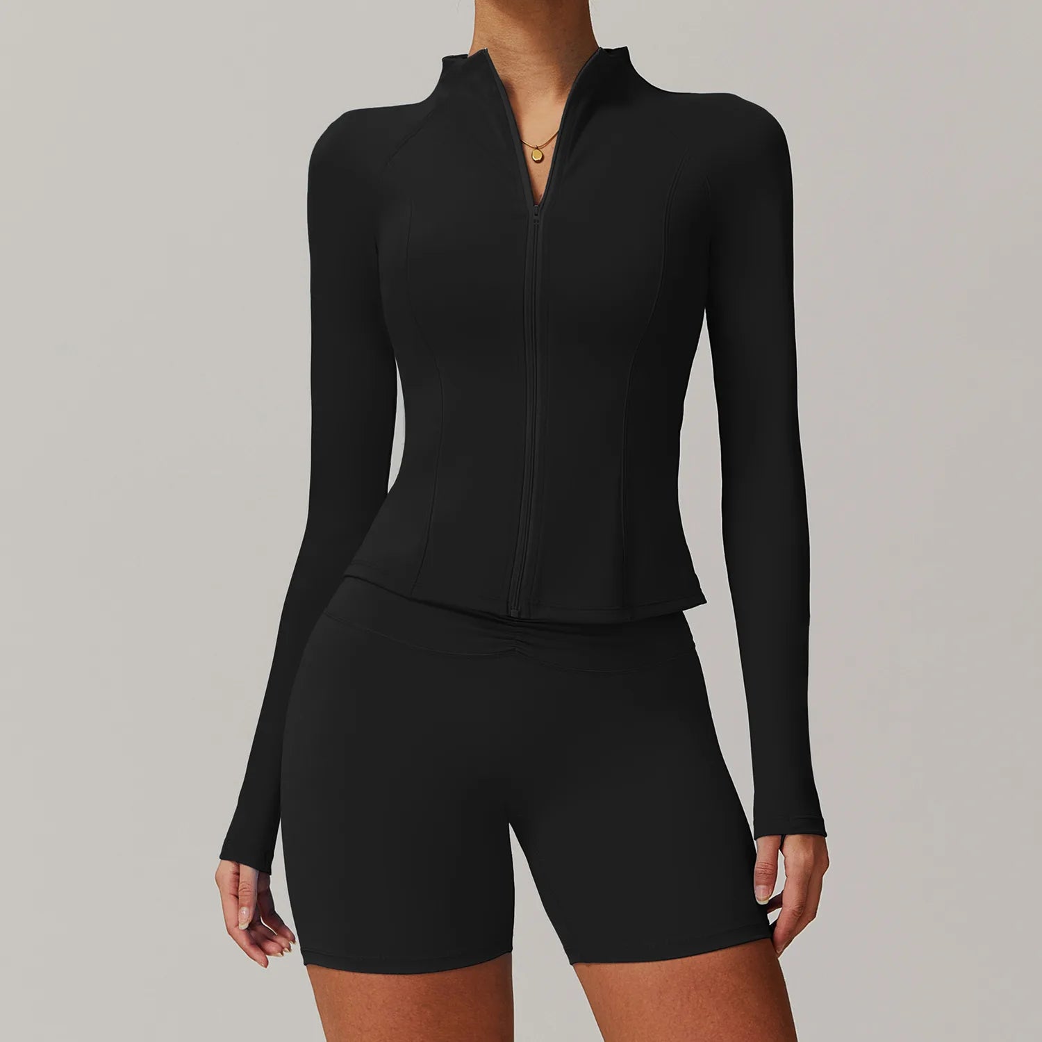 Pump N Fit 2-Piece Zipper Yoga Suit