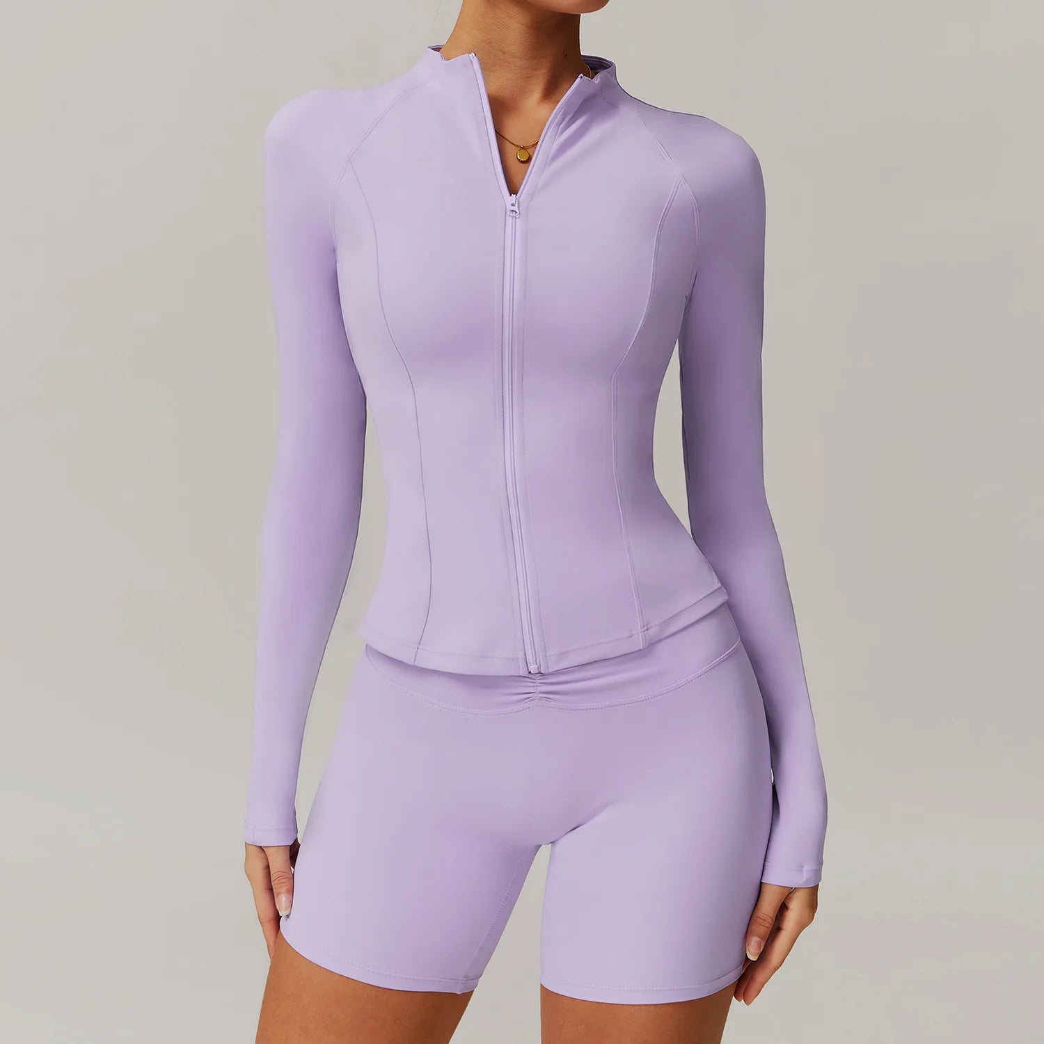 Pump N Fit 2-Piece Zipper Yoga Suit