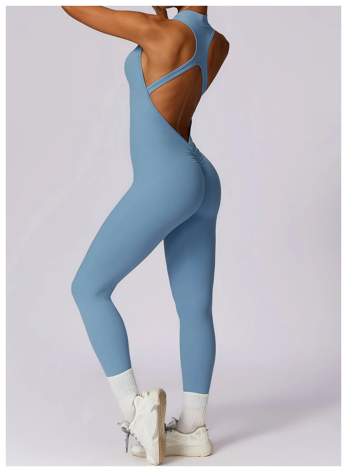 Pump N Fit – V-Back One-Piece Sports Jumpsuit
