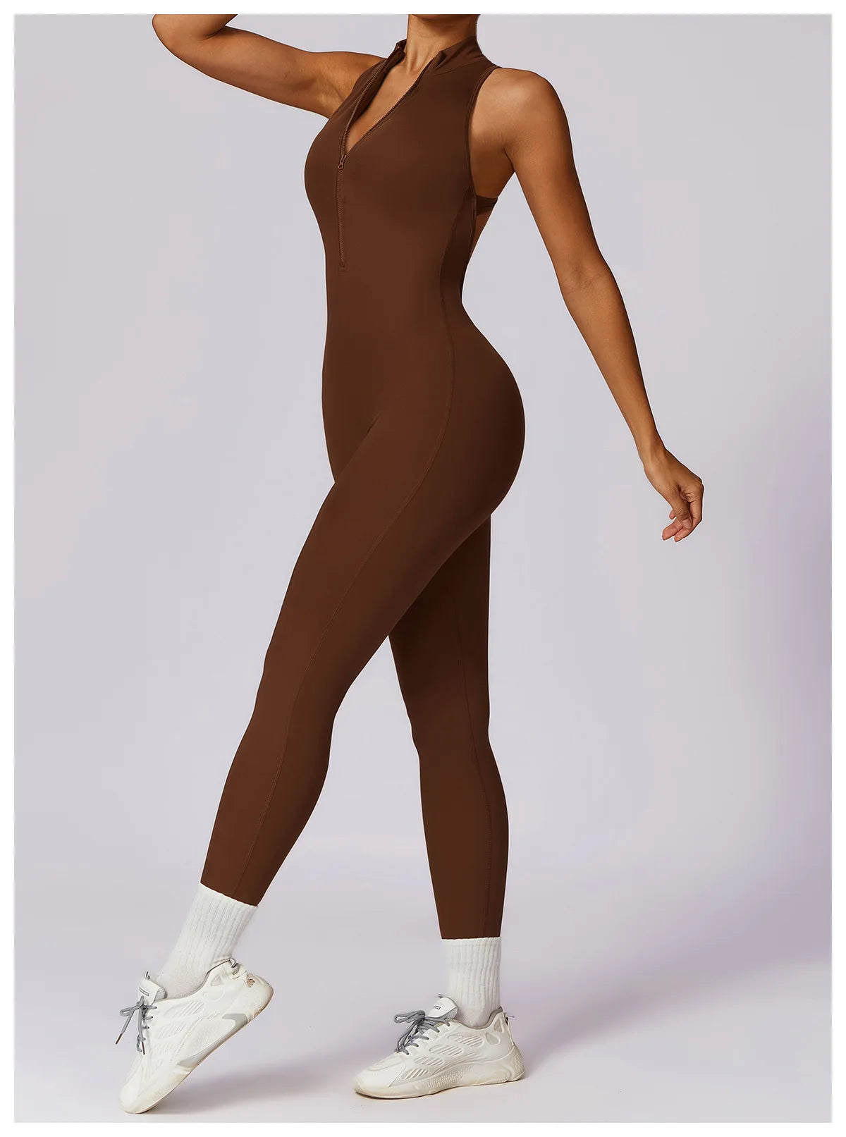 Pump N Fit – V-Back One-Piece Sports Jumpsuit