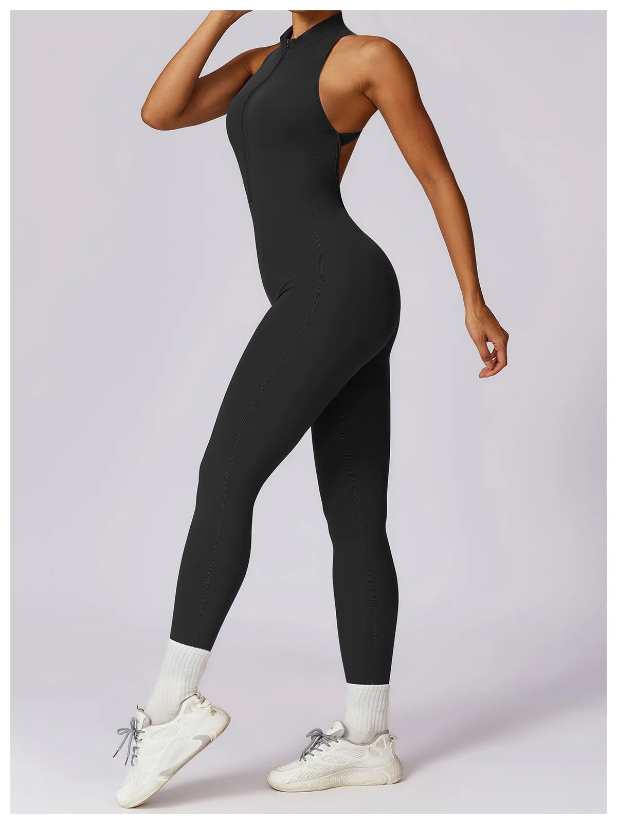 Pump N Fit – V-Back One-Piece Sports Jumpsuit