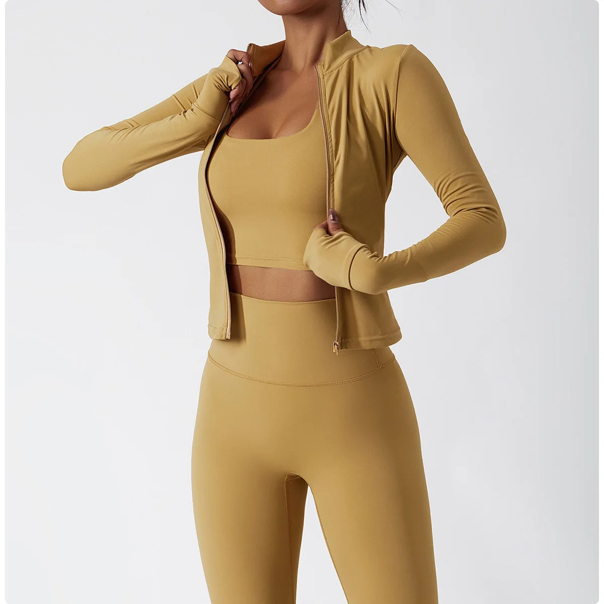 Women's Slim Fit Yoga & Fitness Jacket