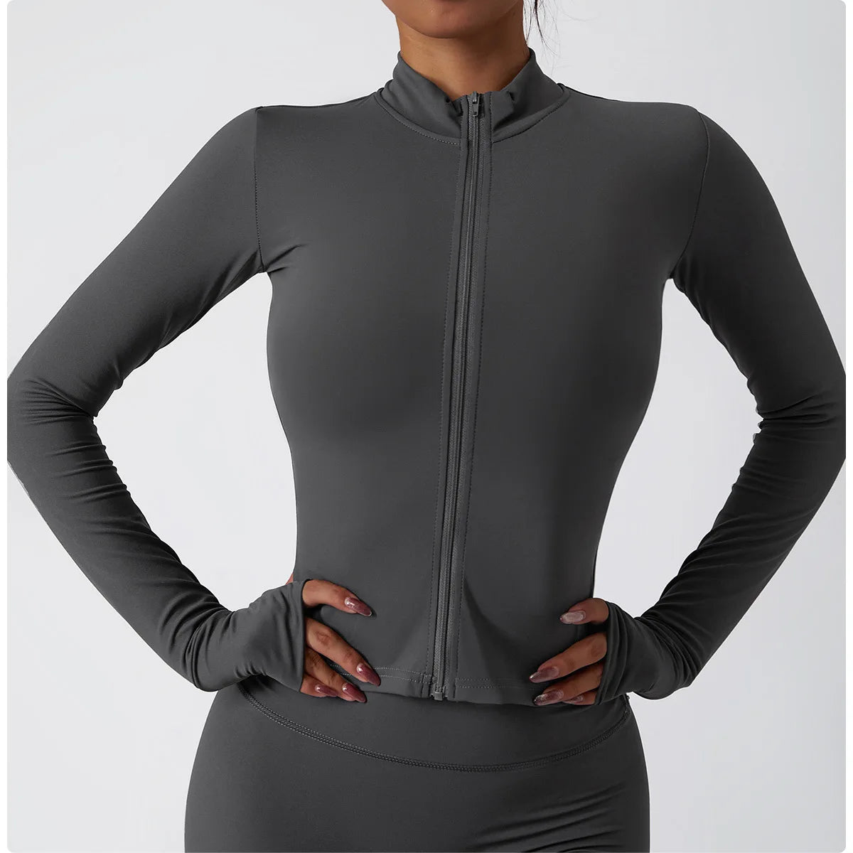 Women's Slim Fit Yoga & Fitness Jacket