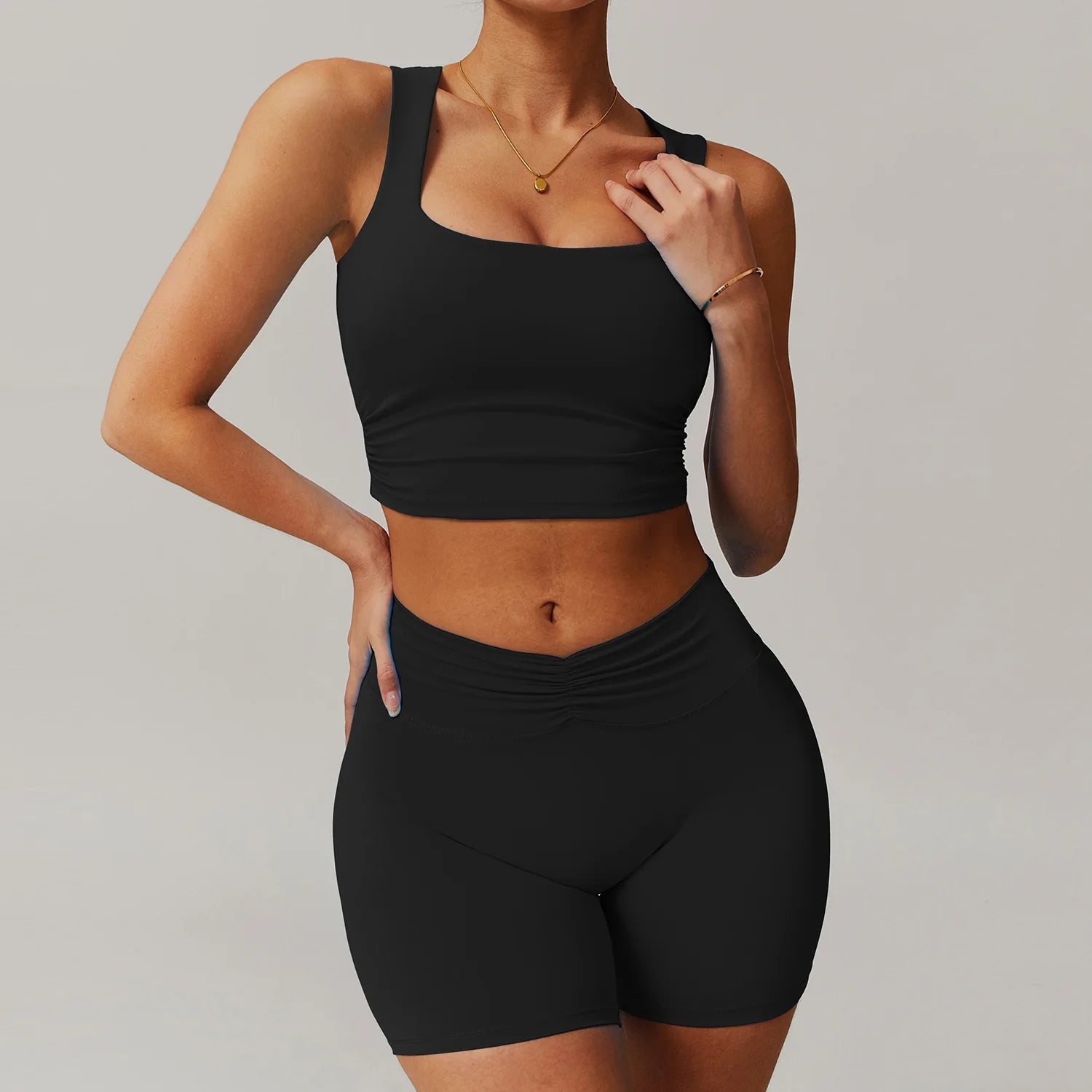 Pump N Fit 2-Piece Zipper Yoga Suit