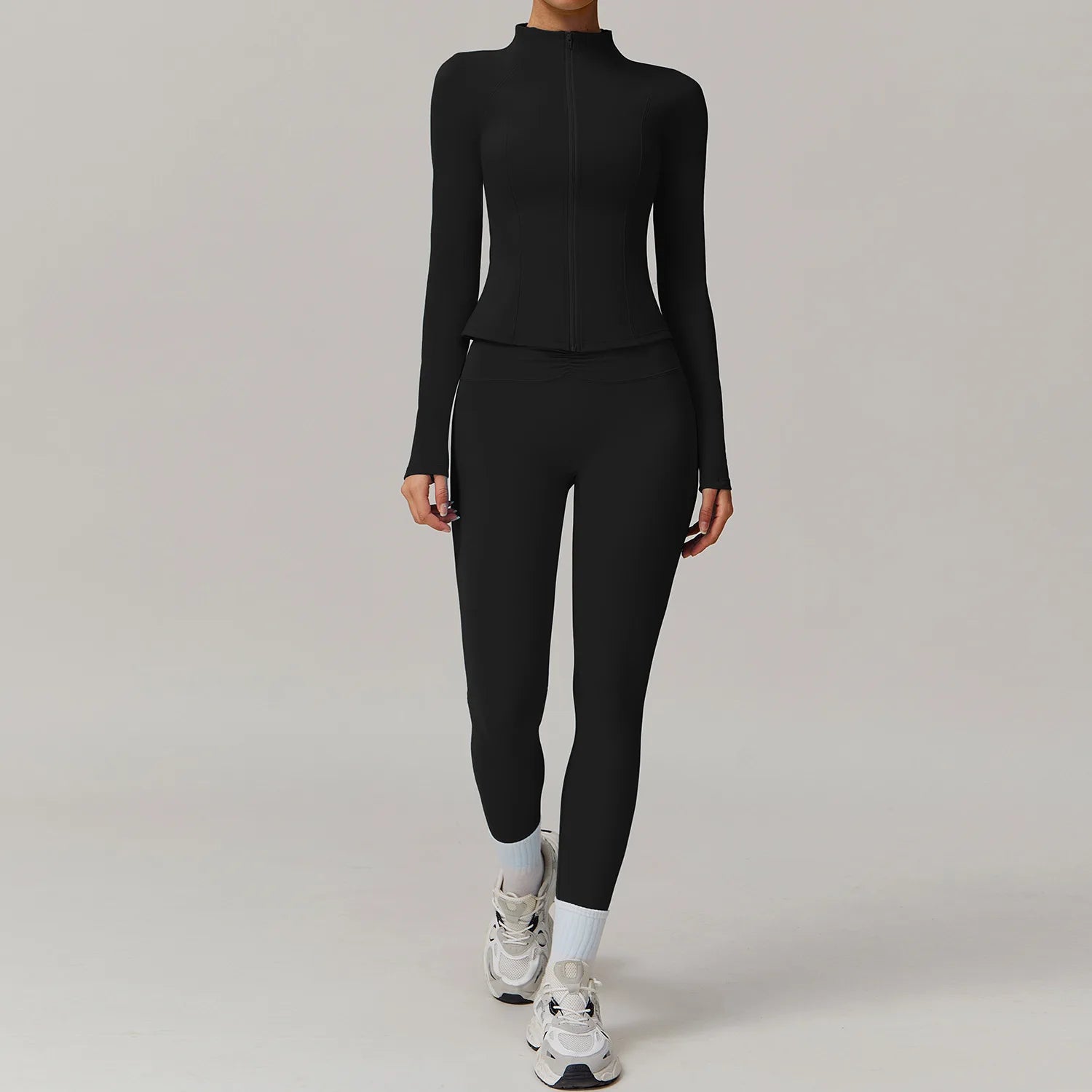 Pump N Fit 2-Piece Zipper Yoga Suit